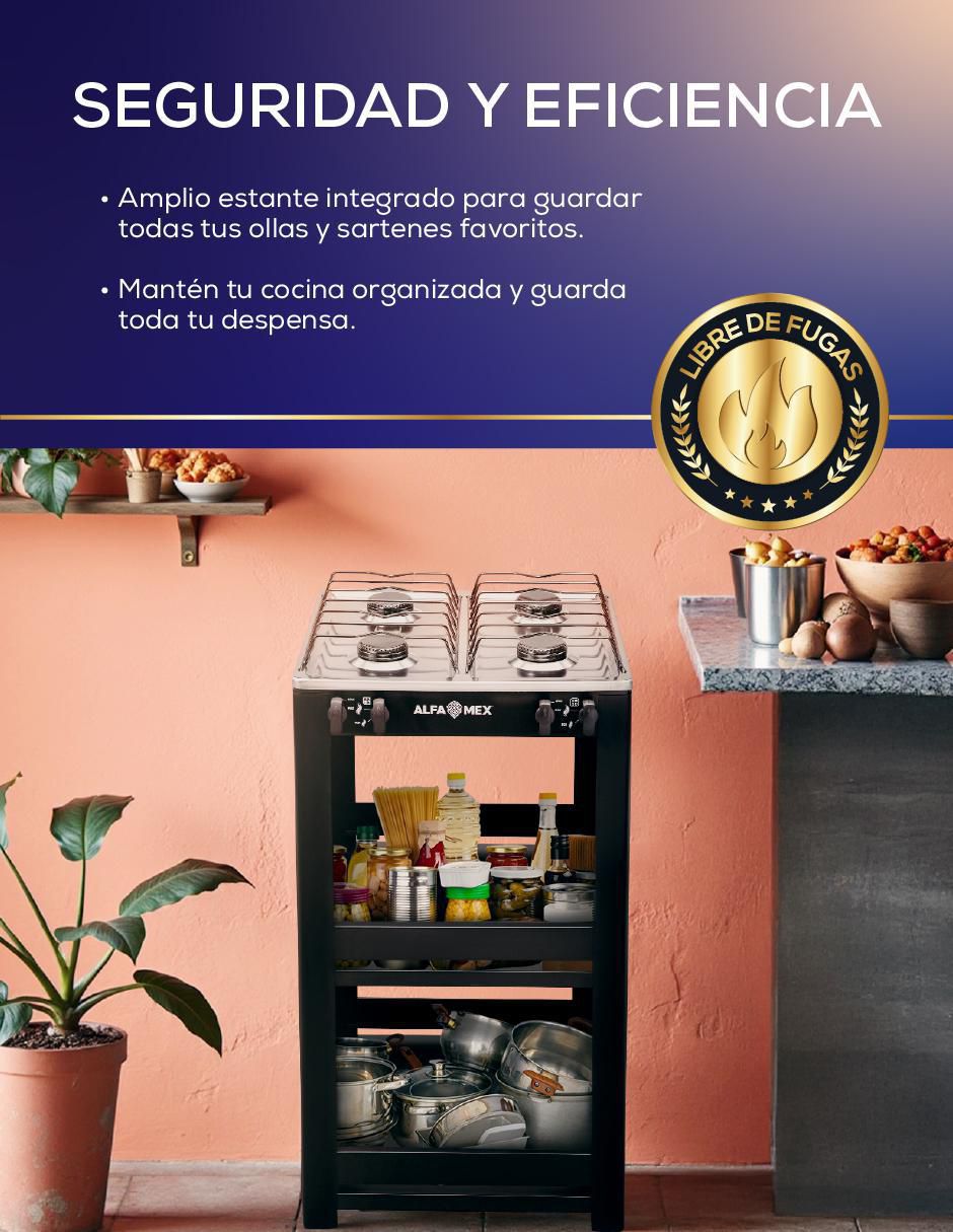 Parrilla 412-4 de acero porcelanizado 4