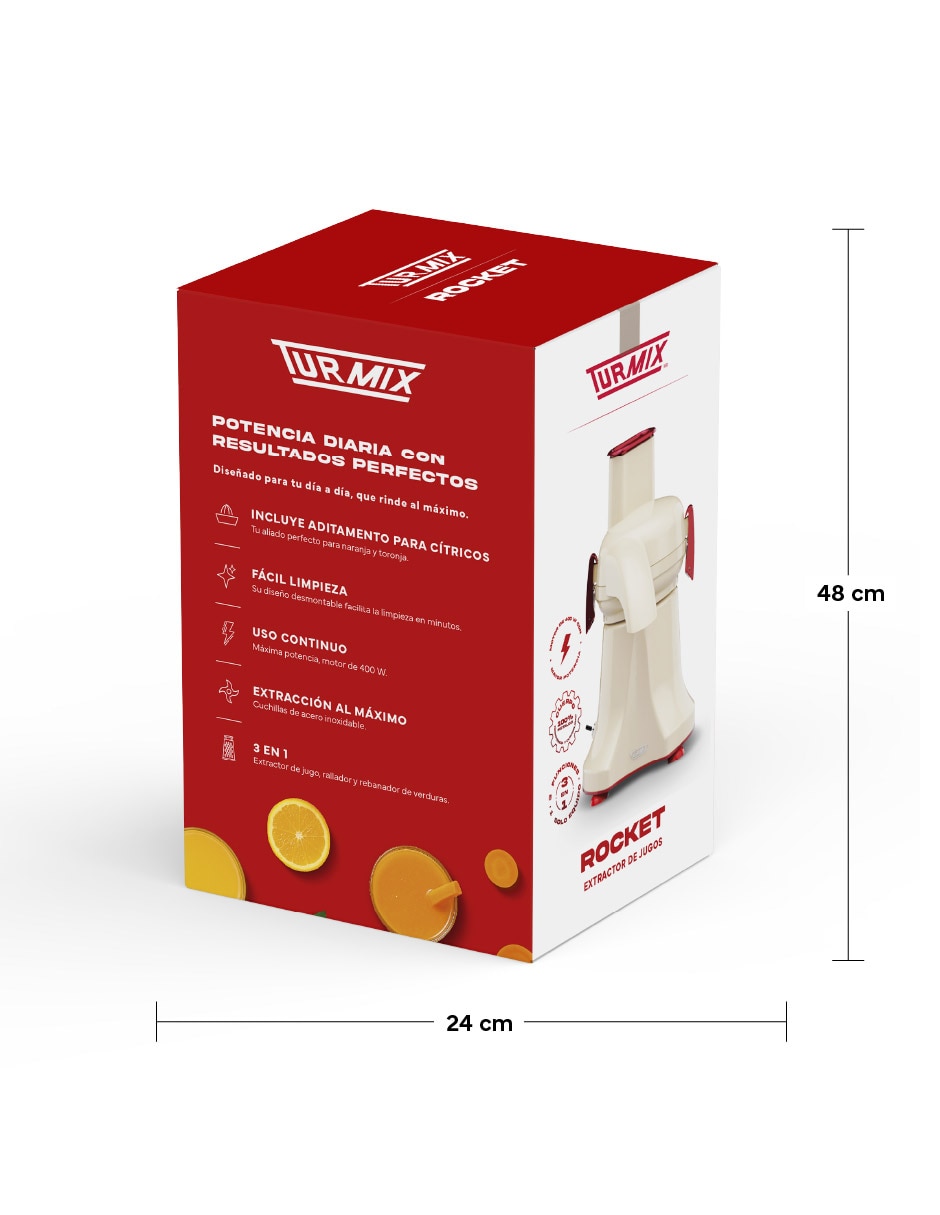 Extractor de jugo Rocket 400W 5