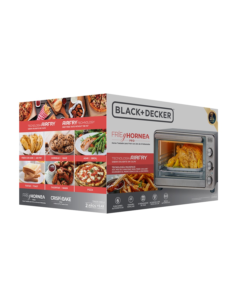 Horno tostador Black + Decker TO6235-0SDLA Crisp N Bake 23 L