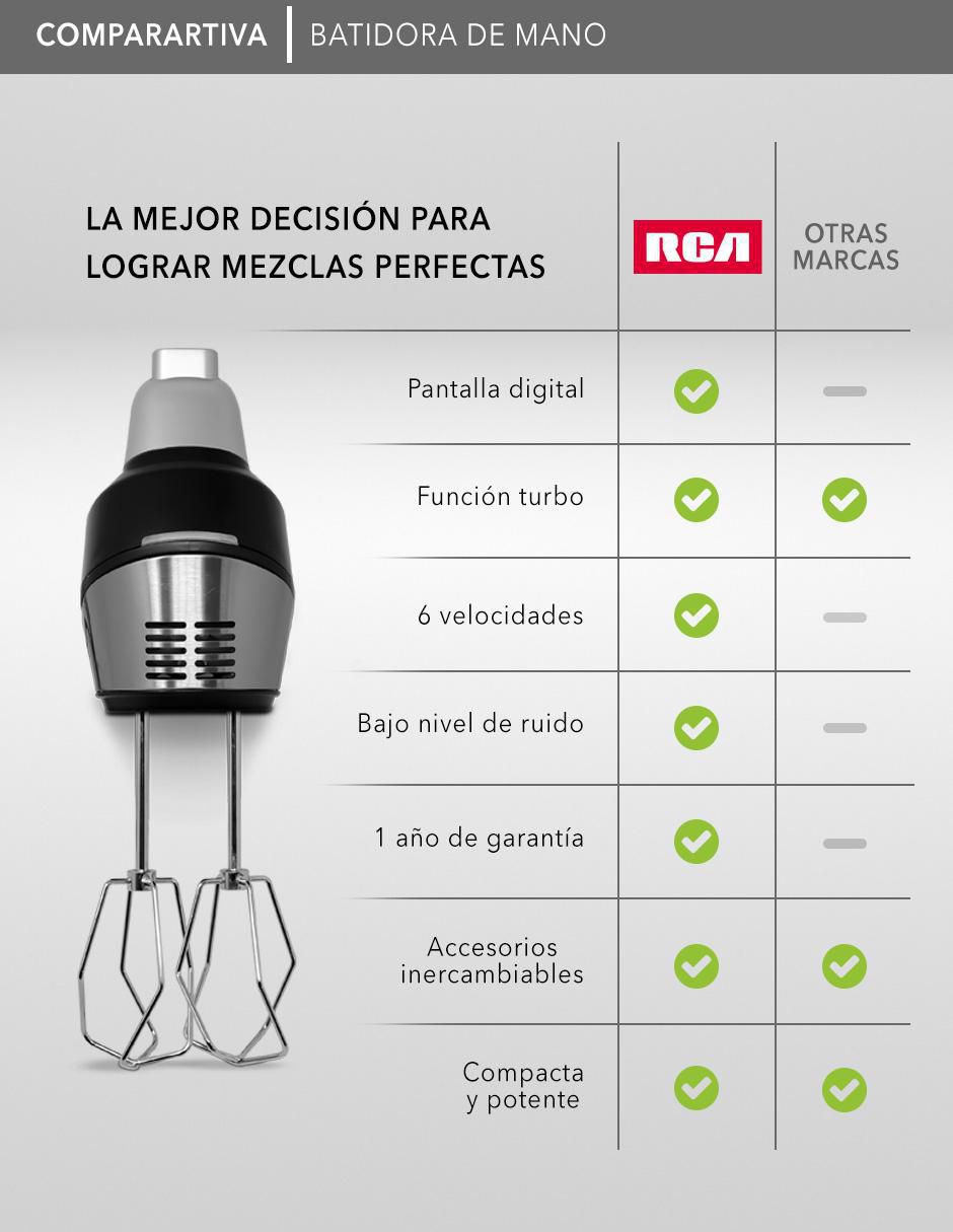 Batidora manual RCA 5 velocidades + 1 turbo RC-73