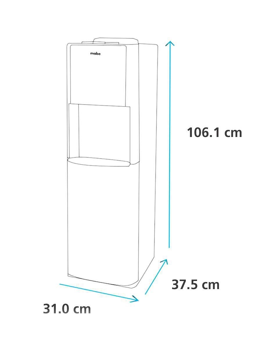 Dispensador de agua eléctrico Mabe EMBL1TN