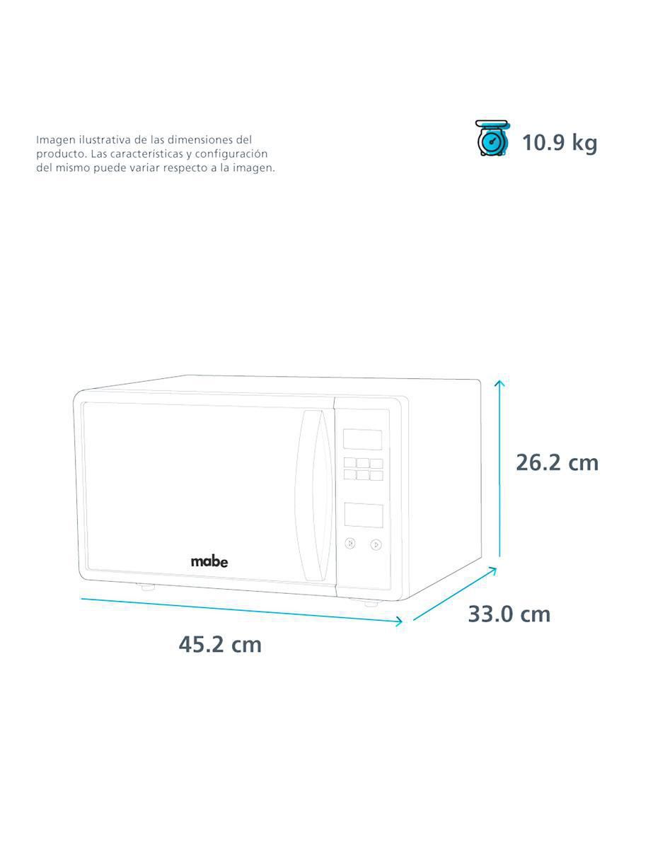 Horno de microondas convencional Mabe modelo HMM70SW