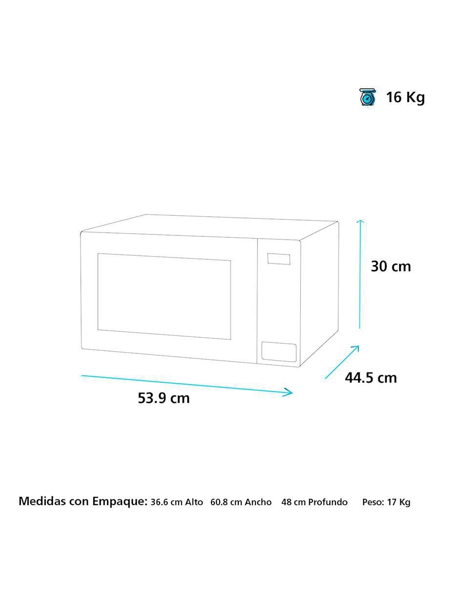 Horno de microondas convencional de 1.1 pies 4
