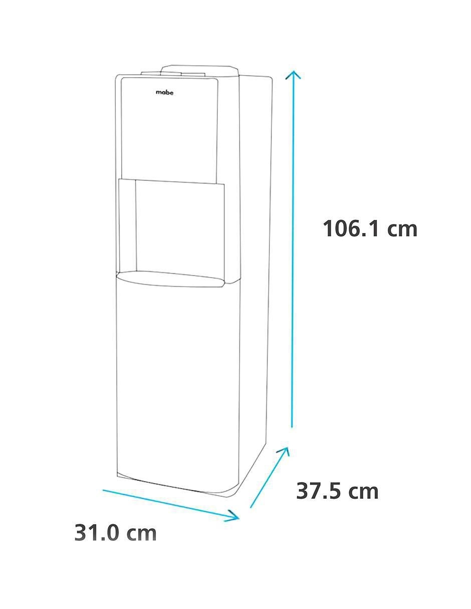 Dispensador de agua eléctrico Mabe EMBL1TN