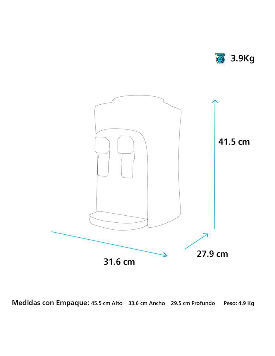 Dispensador de agua eléctrico Mabe EMM2PB