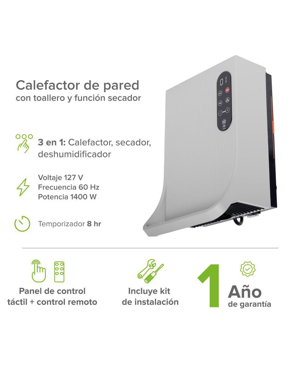 Calefactor de pared eléctrico de 120 V 5