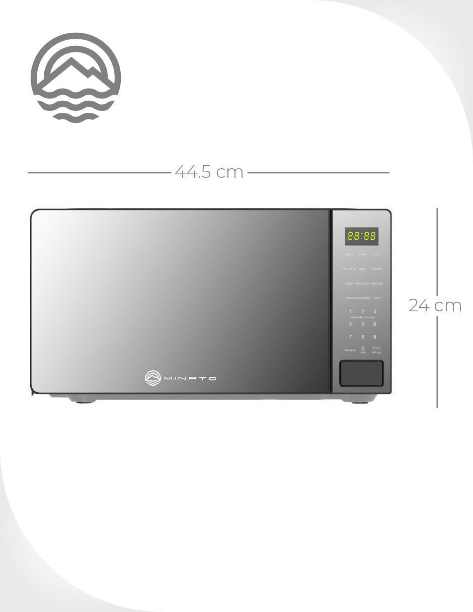 Horno de microondas convencional Minato modelo MMW07 de 0.7 pies cúbicos