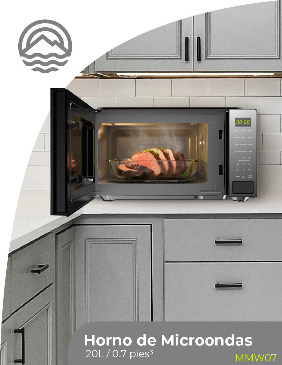 Horno de microondas convencional Minato modelo MMW07 de 0.7 pies cúbicos