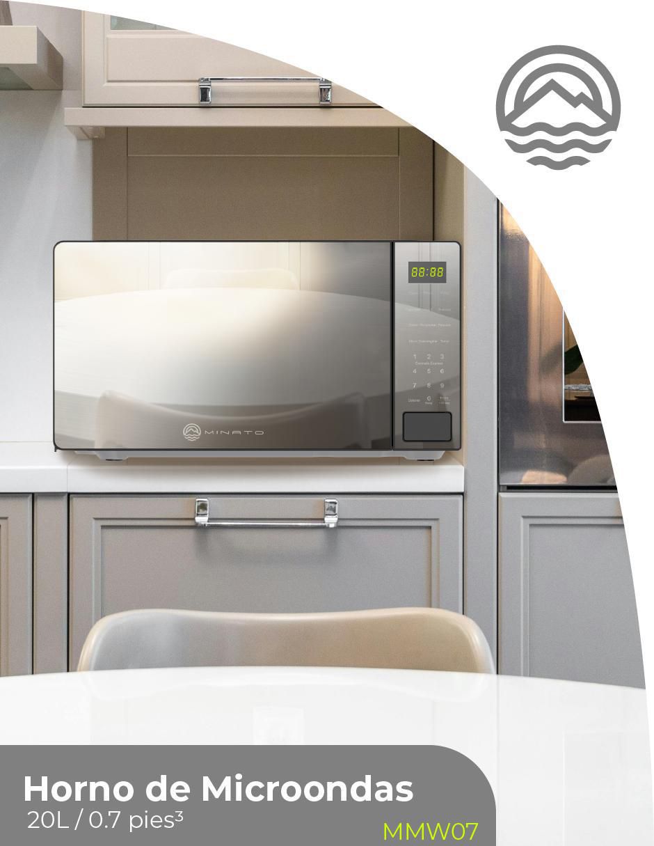 Horno de microondas convencional Minato modelo MMW07 de 0.7 pies cúbicos