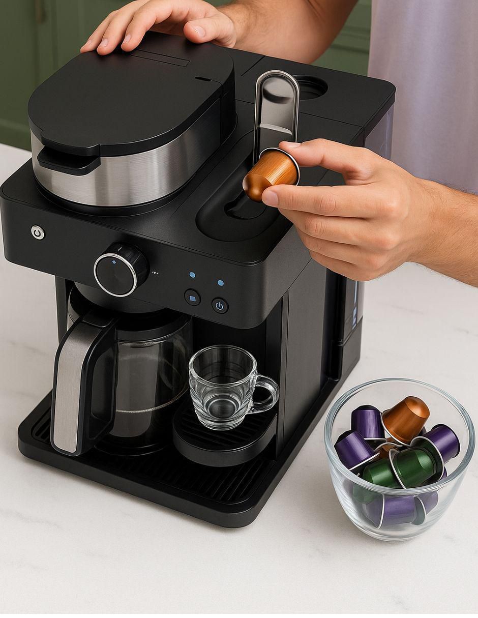 Combo cafetera y aeroccino Ninja cfn601