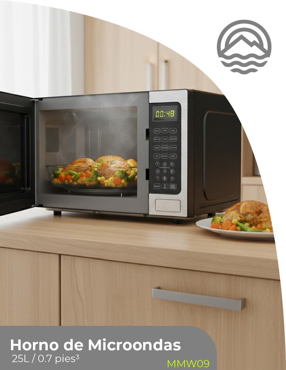 Horno de microondas convencional modelo MMW09 de 0.9 pies cúbicos 8
