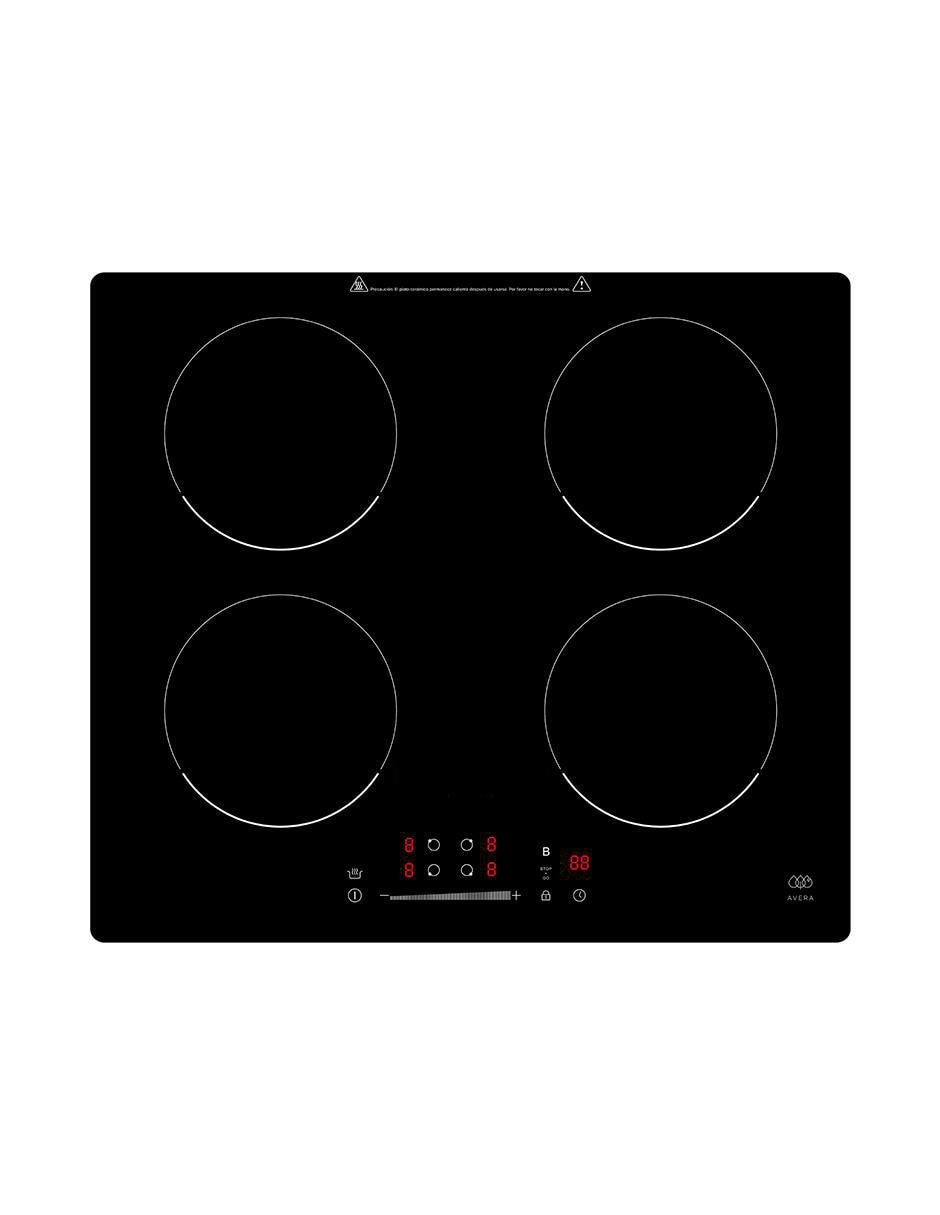 Parrilla de inducción VT2PIV4CEV90N de vidrio templado 6