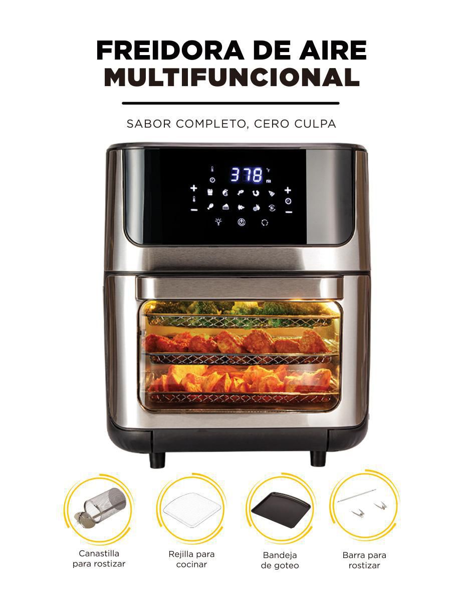 Freidora de aire con compartimento doble Cuisine 12 L AF009 3