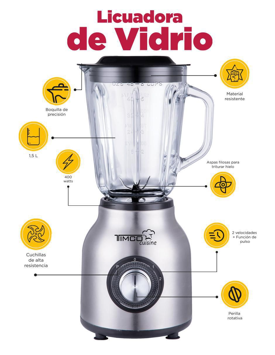 Licuadora LICX921L 2 velocidades 3