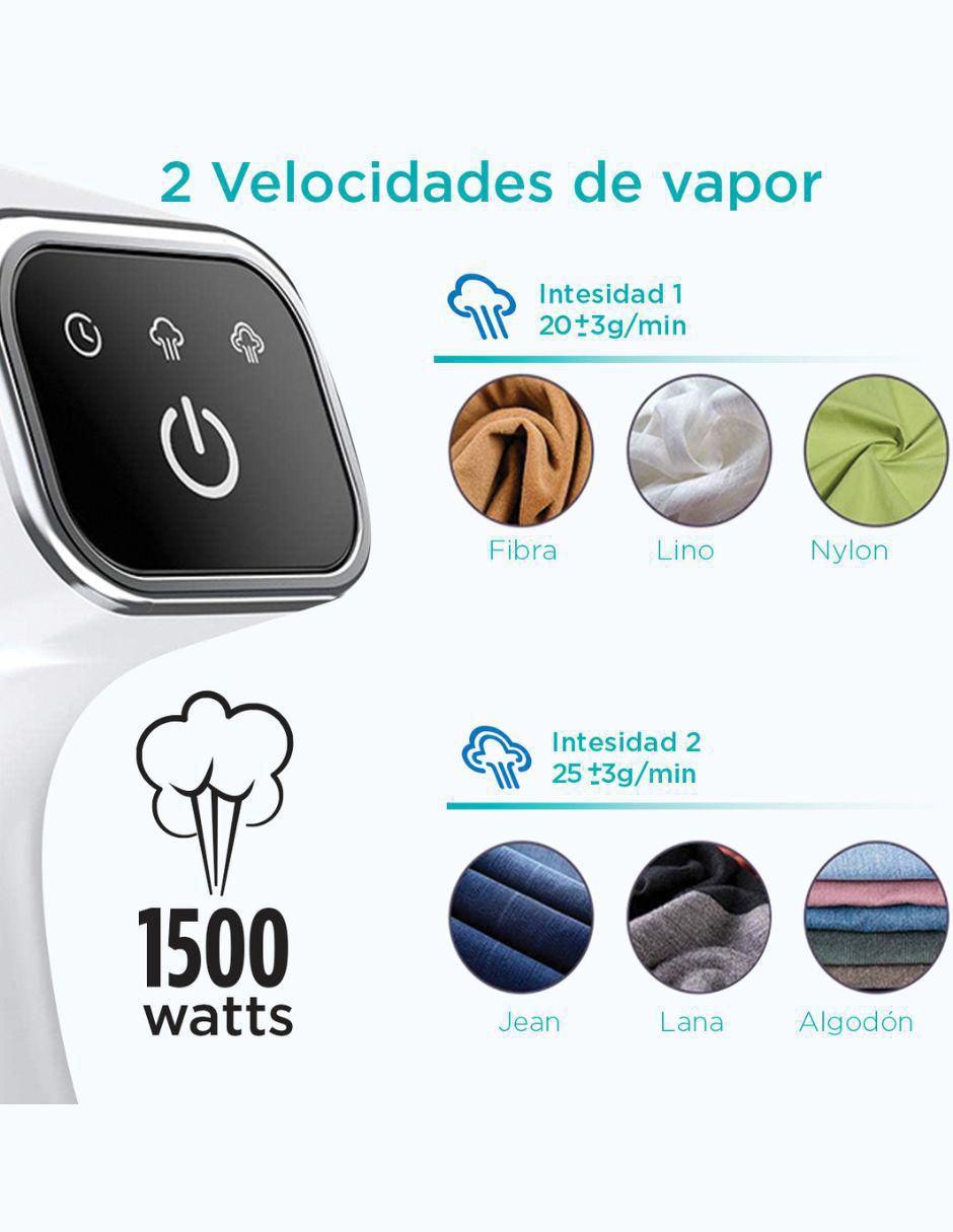 Cepillo de vapor Smart-Tek GS1500 suela esmaltada con acero inoxidable