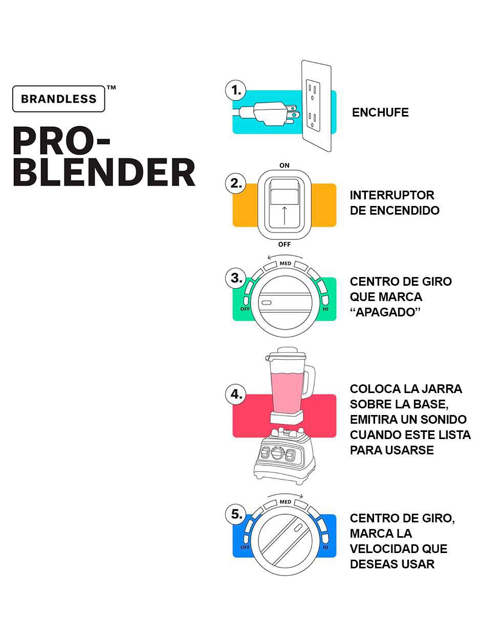 Licuadora Brandless 57001 9 velocidades