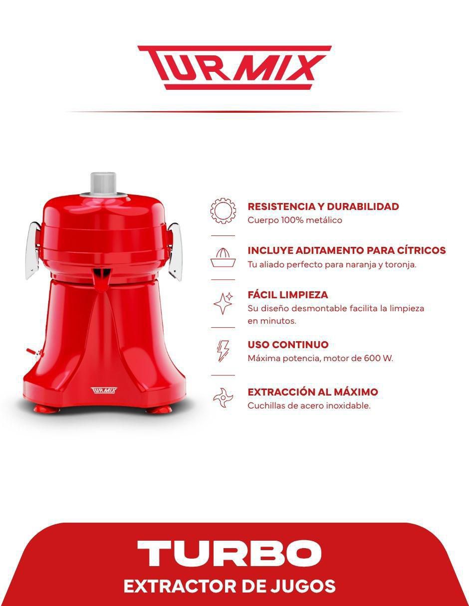 Extractor de jugo Turbo 600 w Extractor de jugo Turbo 600 w