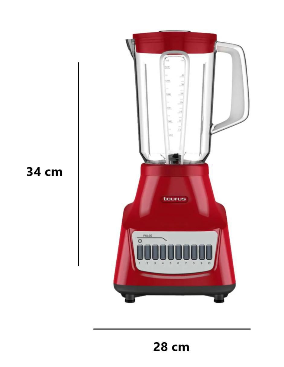 Licuadora Taurus POTENZA-ROUGE 10 velocidades