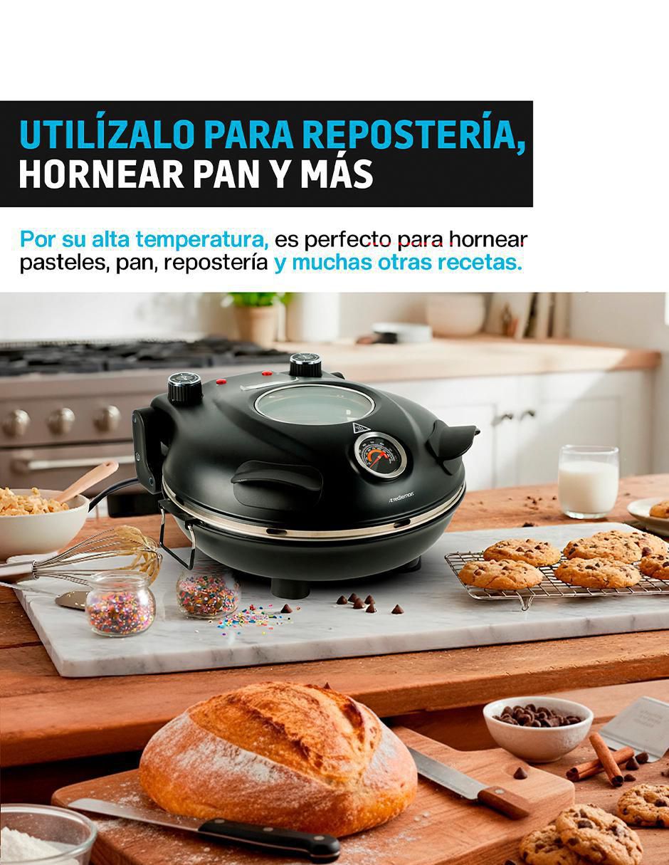 Horno Eléctrico para Pizza con Piedra Refractaria Cerámica 30 cm 6