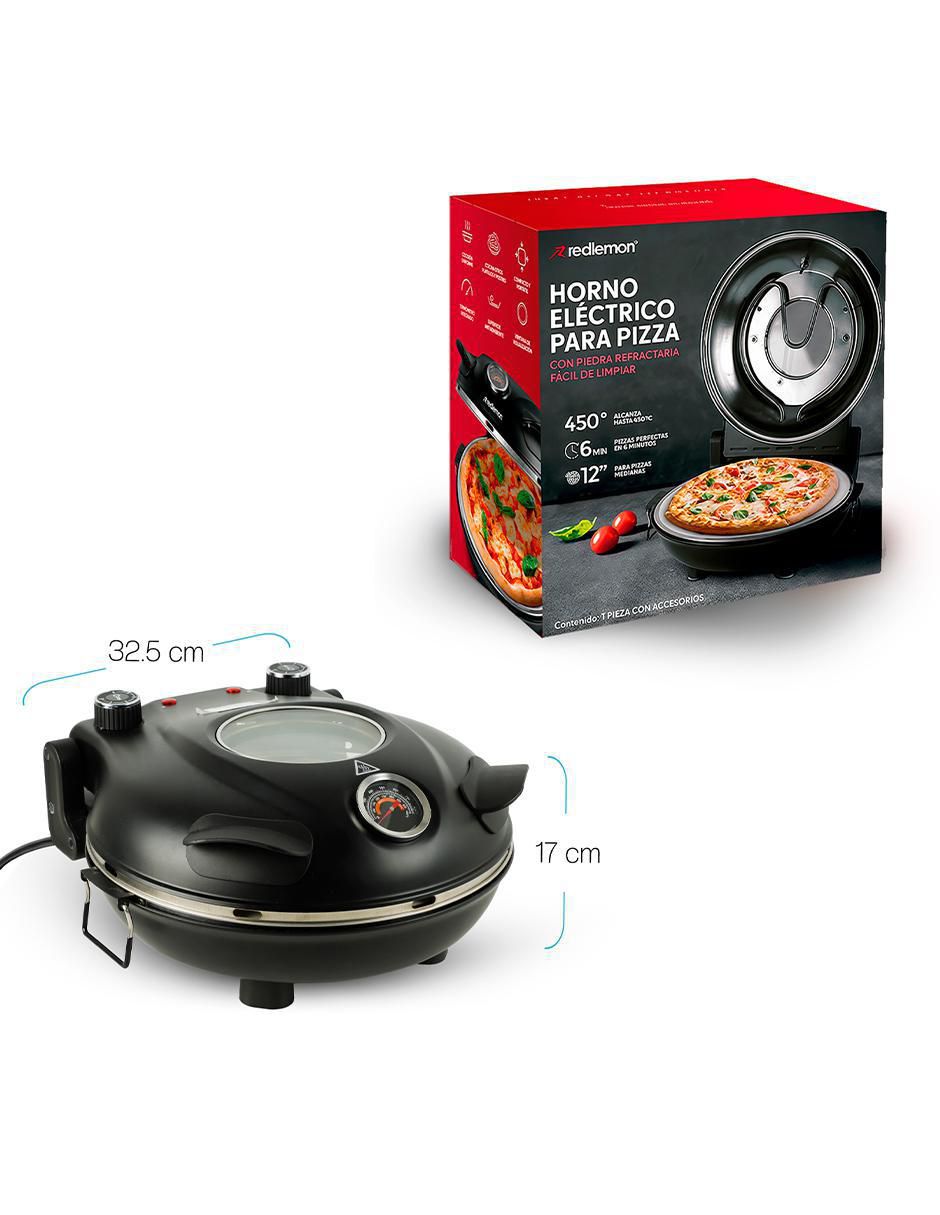 Horno Eléctrico para Pizza con Piedra Refractaria Cerámica 30 cm