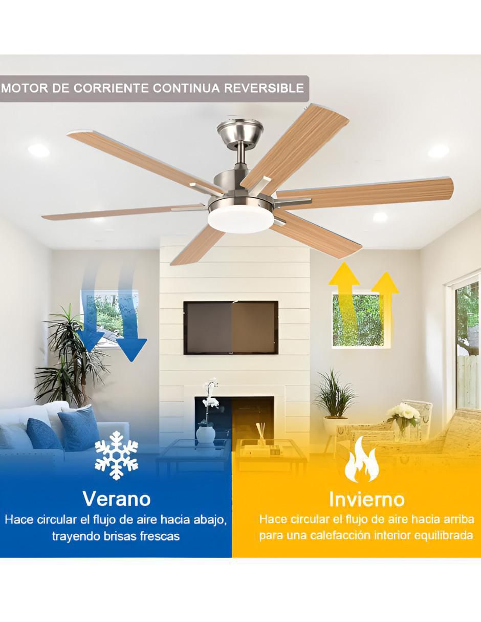 Ventilador de techo Xtellar con control remoto 6 velocidades