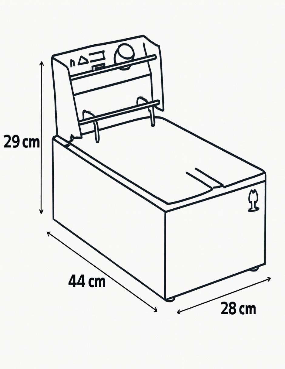 Freidora de aceite PDH eléctrica 5.5 L PD116
