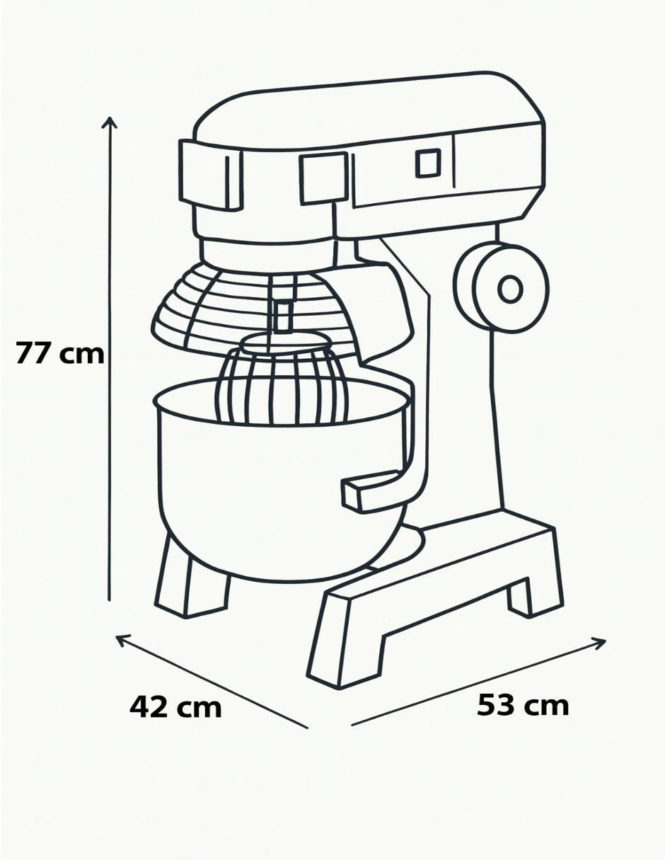 Batidora industrial PDH 3 velocidades PD109