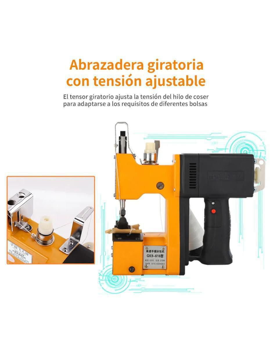 Máquina de coser portátil ergonómica