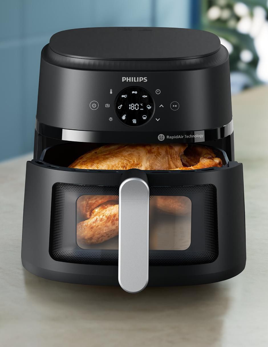 Freidora de aire con compartimento único Philips 6 L NA231/00