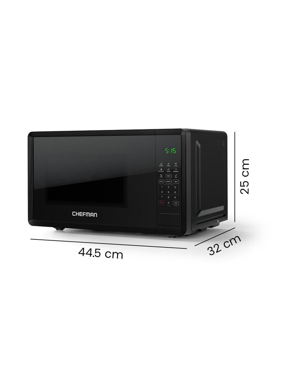 Horno de microondas convencional Chefman modelo RJ55-BLK-7-MX de 0.7 pies cúbicos
