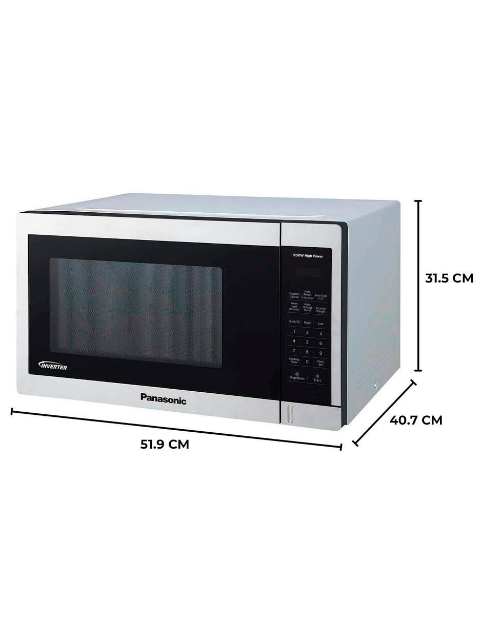 Horno de microondas convencional Panasonic modelo NN-CS678C de 1.3 pies cúbicos