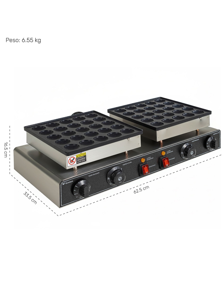 Mini wafflera Gutstark MKZ-MINIHOTCAK50
