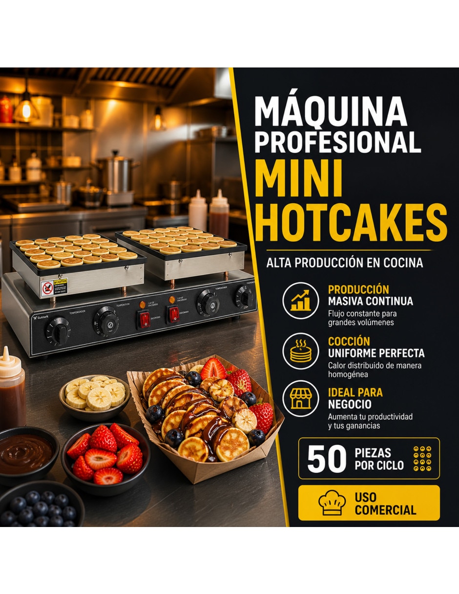 Mini wafflera Gutstark MKZ-MINIHOTCAK50