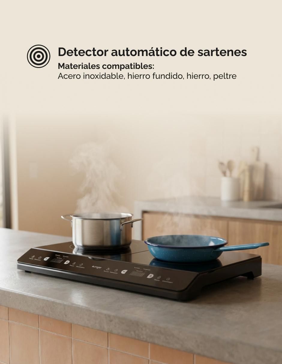 Parrilla de inducción Eurogar Eupiv2 de acero inoxidable