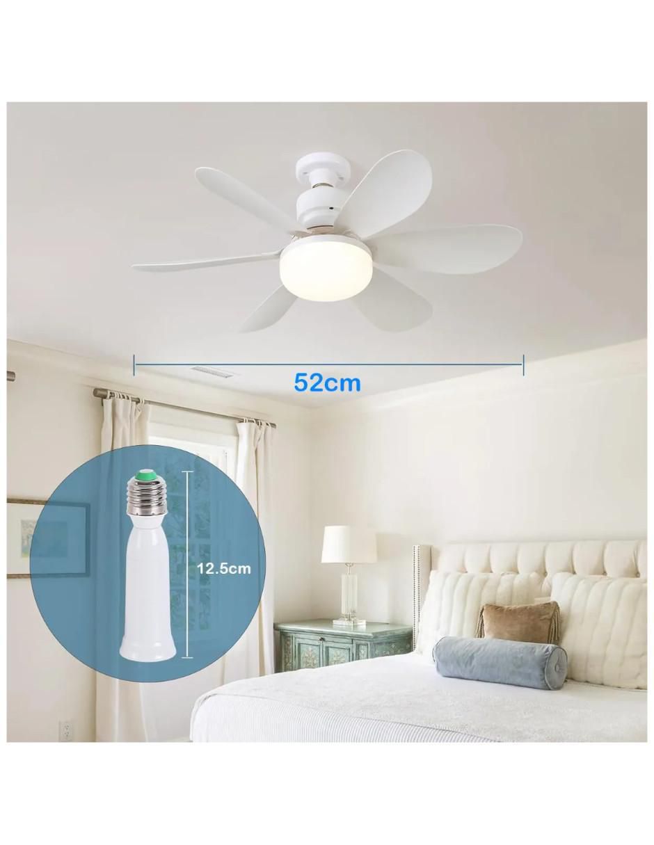 Ventilador de techo con control remoto 3 velocidades 4