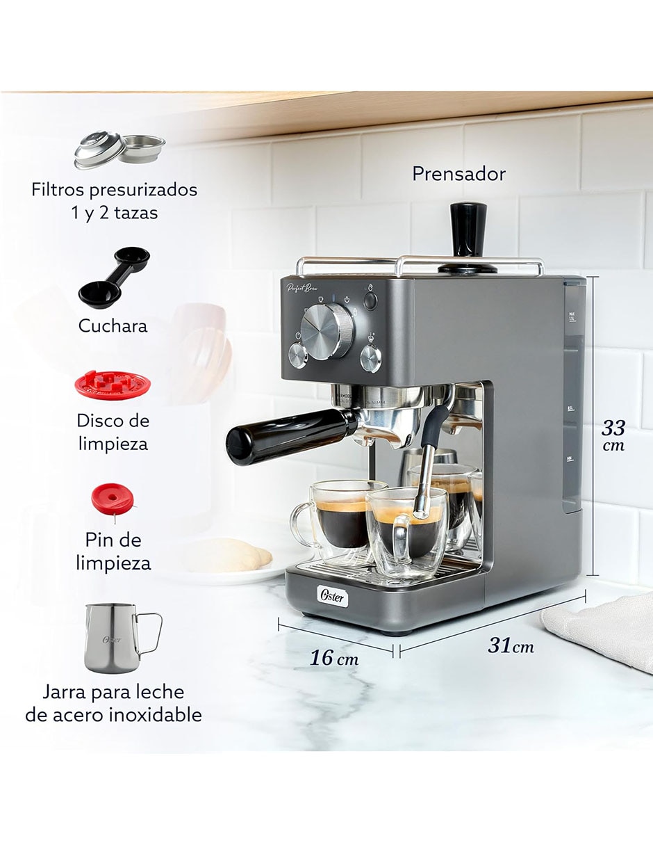 Cafetera Espresso Oster Perfect Brew Bvstem7201