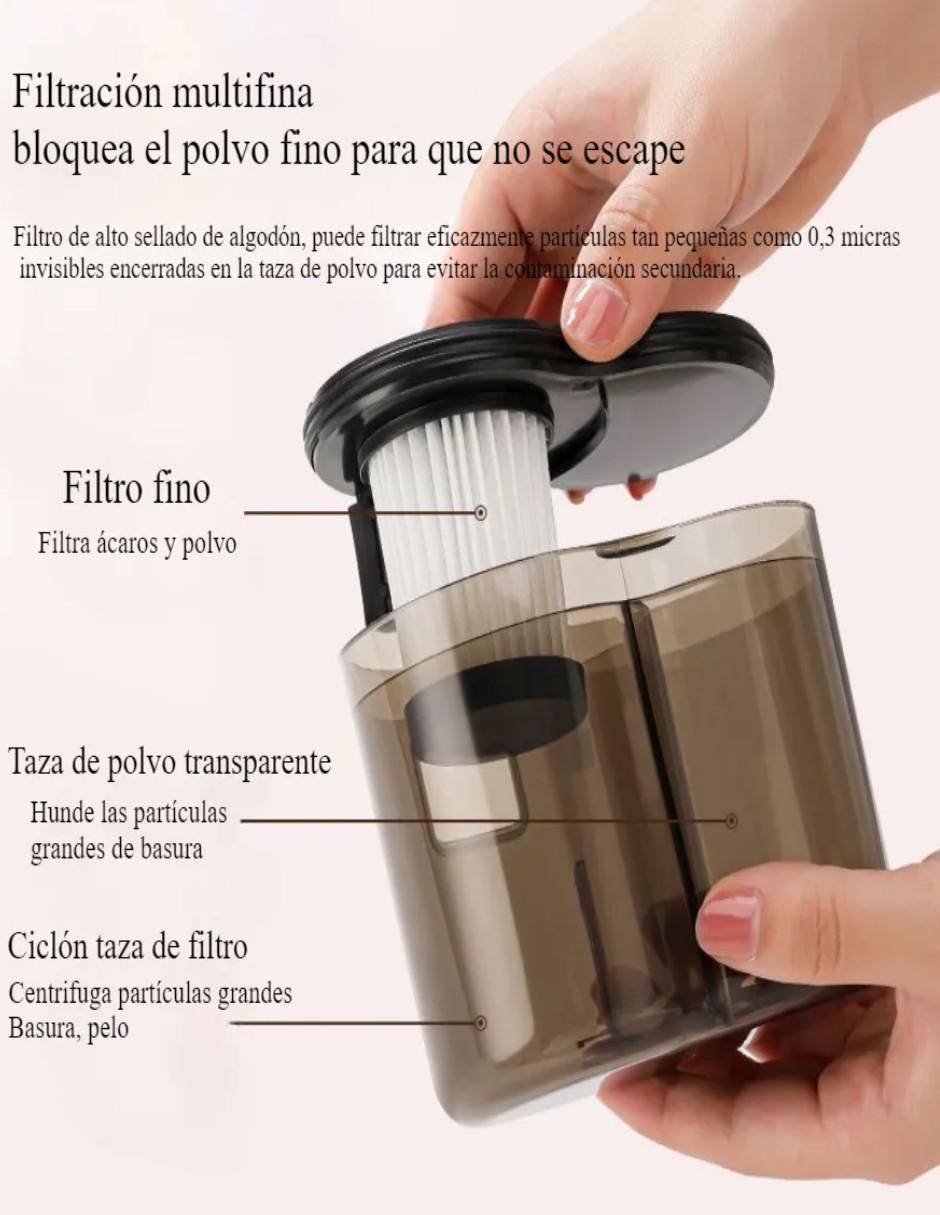 Aspiradora de mano 400 ml 7