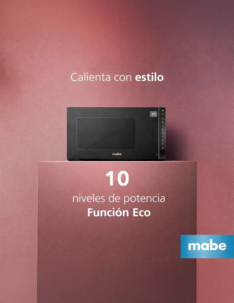Horno de microondas convencional Mabe modelo HMM11RPO de 1.1 pies