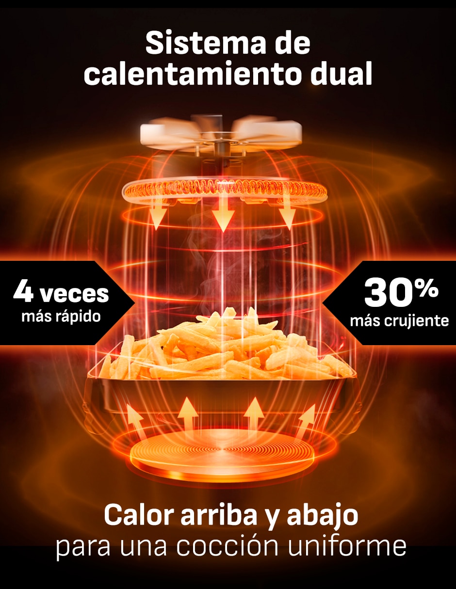 Freidora de aire con compartimento único T-fal Infrared 7 L EY8328X0