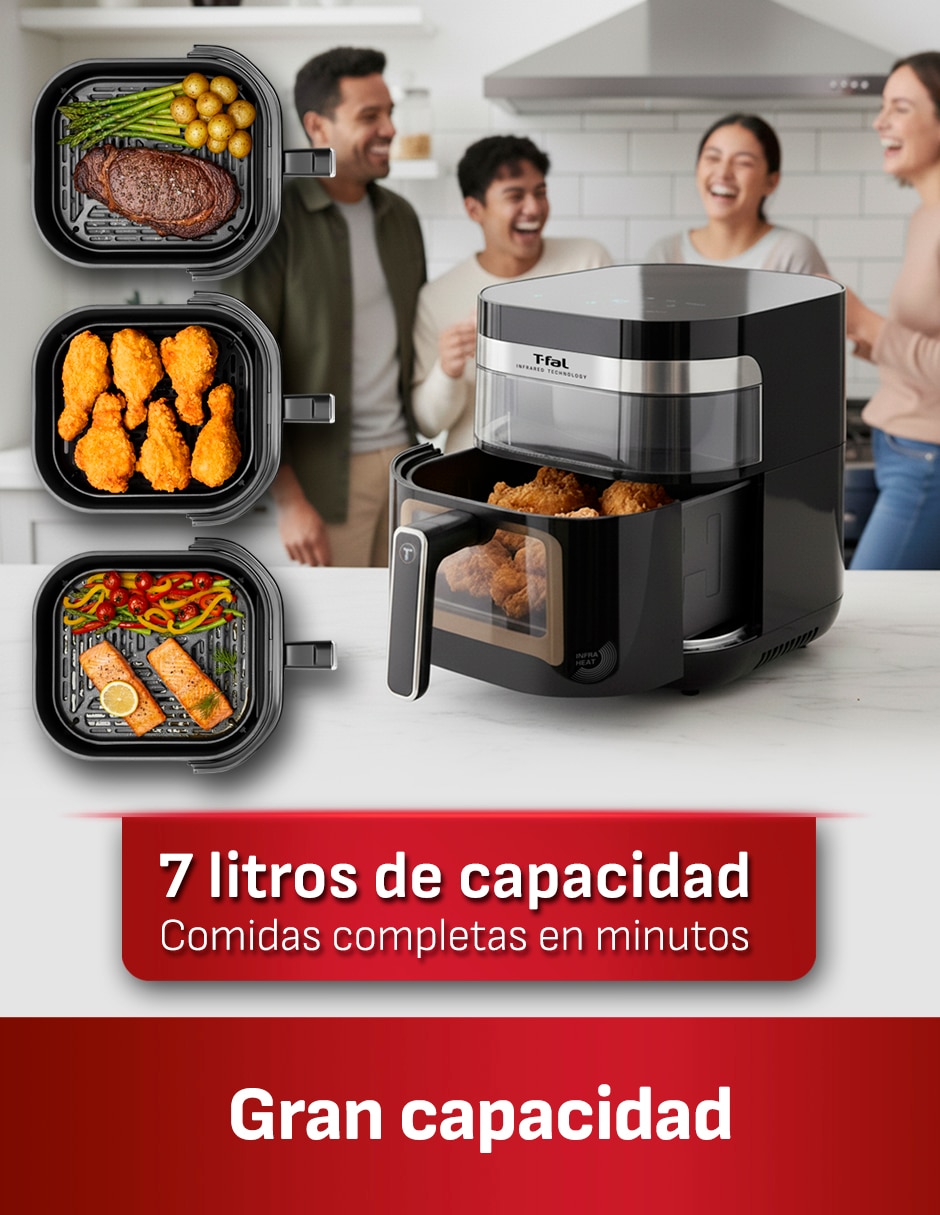Freidora de aire con compartimento único T-fal Infrared 7 L EY8328X0