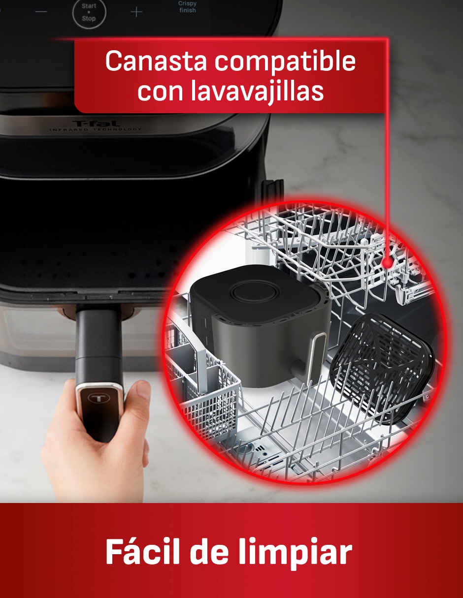 Freidora de aire con compartimento único T-fal Infrared 7 L EY8328X0