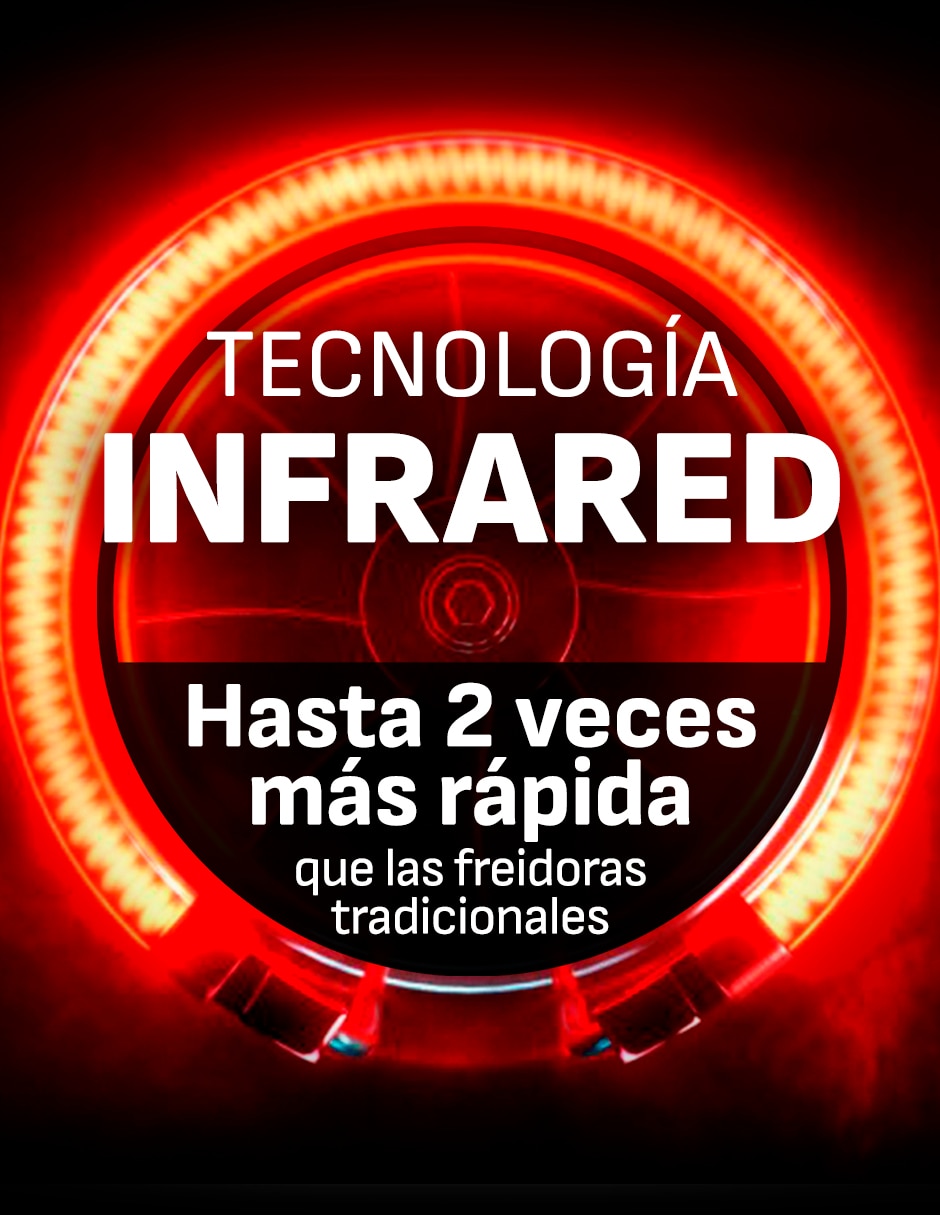Freidora de aire con compartimento único T-fal Infrared 7 L EY8328X0