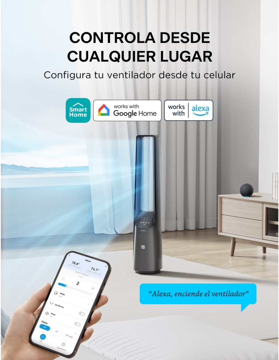 Ventilador de pedestal con control remoto 6 velocidades 3