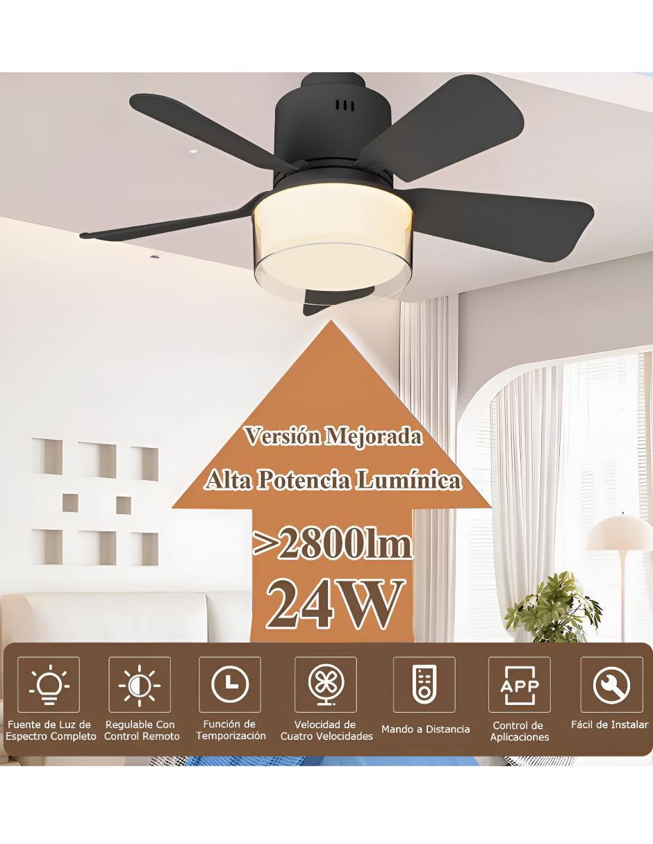 Ventilador de techo con control remoto 3 velocidades 2