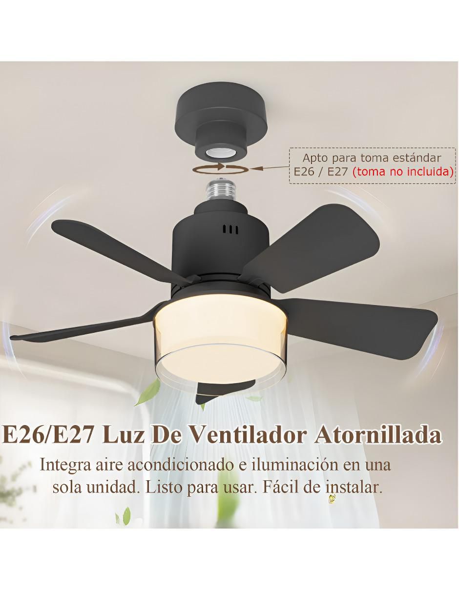 Ventilador de techo con control remoto 3 velocidades 3