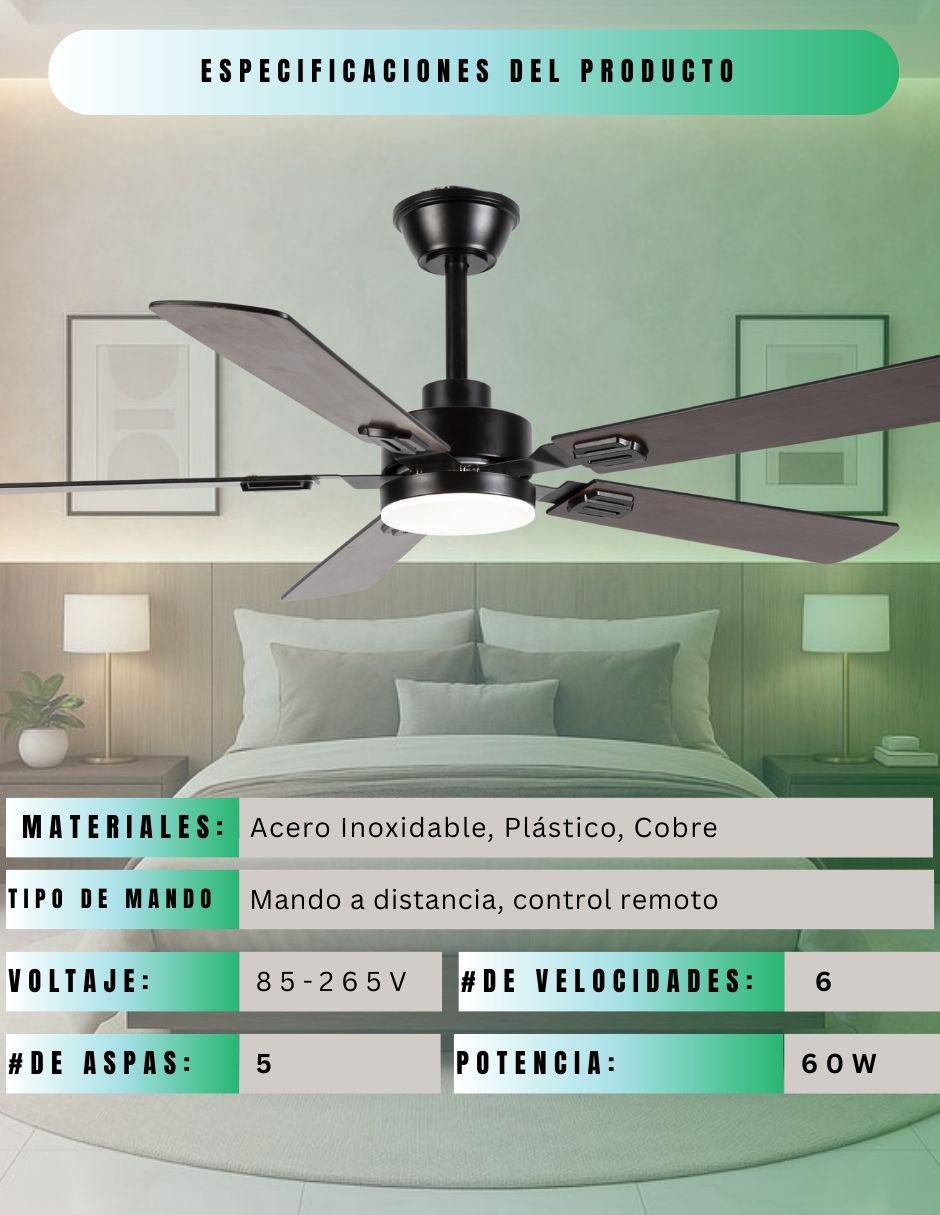 Ventilador de techo con control remoto 6 velocidades Ventilador de techo con control remoto 6 velocidades