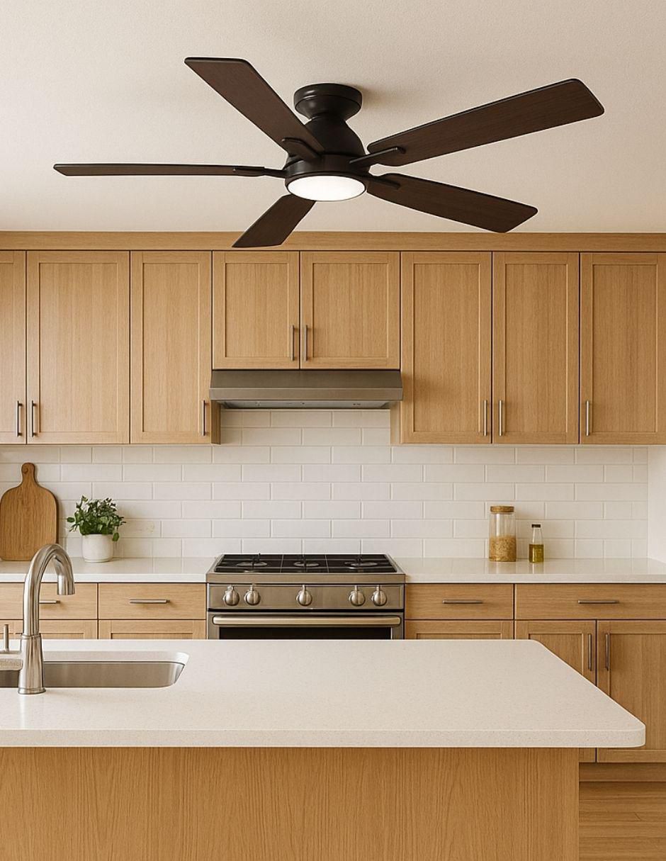 Ventilador de techo Megaluz con control 6 velocidades