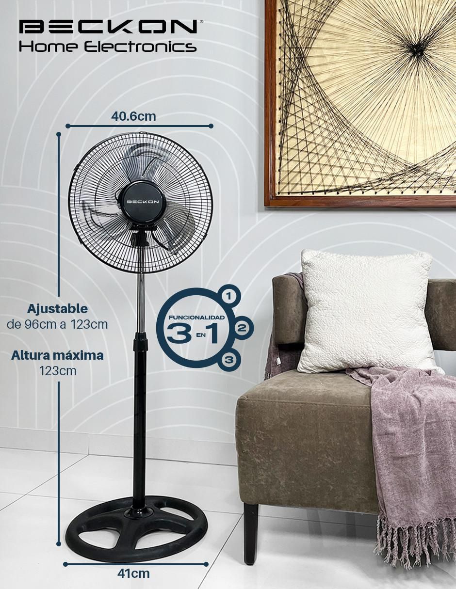 Ventilador de pedestal Beckon 3 velocidades