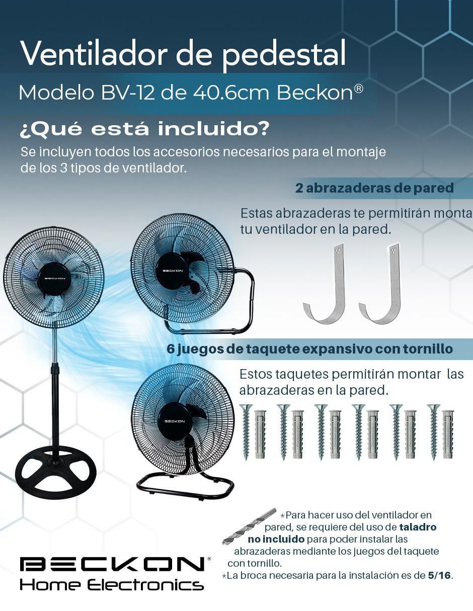 Ventilador de pedestal Beckon 3 velocidades