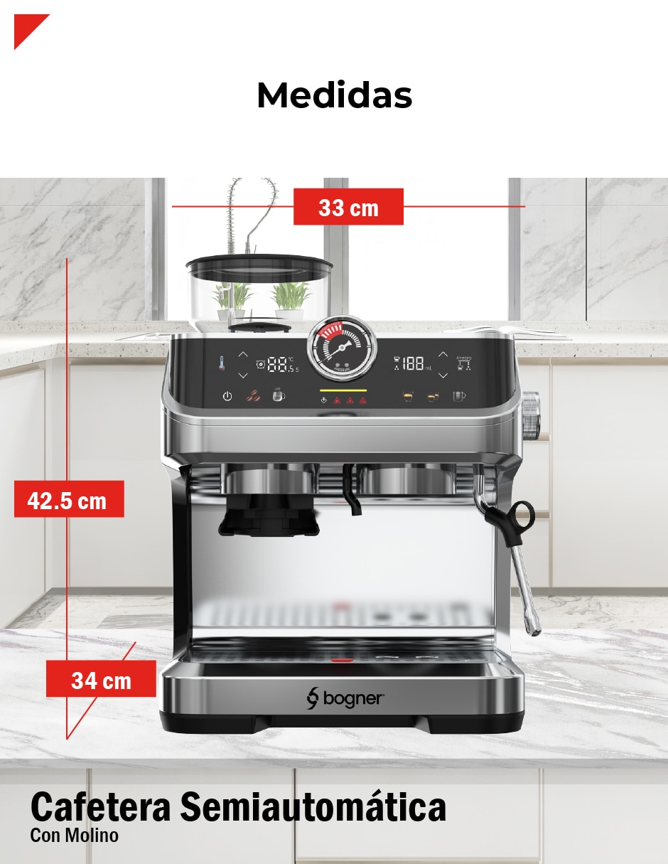 Cafetera con molino BECM01 8
